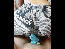 Locktober - Cage 9: Hotwife teasing husband in hot Leggings with her stunning bubble behind