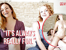 Curvy Redhead Sarah C Fucks Nikita Hard with Strap On - Lesbian POV Sex