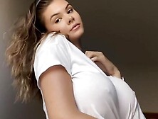 Ashley Tervort Boobs See Through Wet Shirt Video Leaked