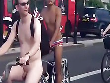 Nude bike ride down these European streets