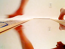 Squirts and breaks Mirror