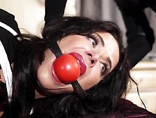 Catburglar's captive - Fetish lesbian femdom with bondage and gagging