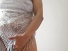 Young schoolgirl is getting hotter and hotter,  she masturbates nice until her pussy spills quirting in its maximum excitement.