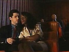 Ebony fucked by young and old in the cinema (vintage)