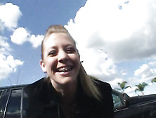 Trashy Blonde Has A Casual Anal Sex With Stanger From The Street