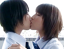 Japanese Lesbian Girls Kissing 4