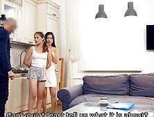 Stepdad Comes Home From Work And Gets To Fuck 3 Stepdaughters