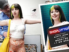 Shoplyfter - Cute Green-Haired Thief Gets Caught And Pounded By The Security Officer