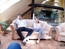 HUNT4K. Sweetie earns money for ticket on educate by having sex with hunter