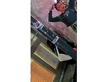 Green tight leggings gypsy spy cam