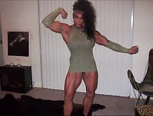 Burnin' Muscle... Exotic Muscle Goddess Latia Del Riviero