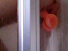 Mounted dildo masturbation