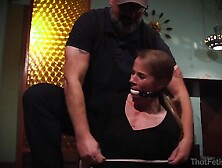 Woman Gets Tied Up By The Delivery Guy