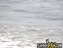 Naughty friends trying out new toy