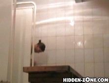 Erotic body soaping from charming shower spy cams (fake)
