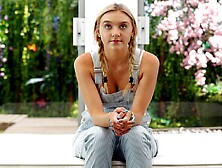 Good teen blonde Molly is enjoying rough sex in the missionary pose