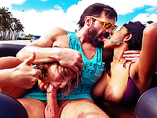 Ashley Adams Jenna J Foxx Charles Dera in Convertible Squirters - RealtyKings