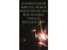 Nasty slut Wife sucking cocks in parking lot