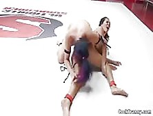 Huge Tits Wrestler Anal Fucks Shemale