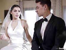 Breasty bride Valentina Nappi thought wearing a anal plug during the wedding would make her spouse pleased but her acts anal abo
