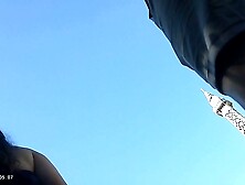 Upskirt - Thick Girl in Cheetah Skirt