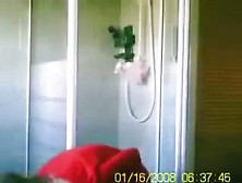 Hot Blonde Showers In Front Of Hidden Camera