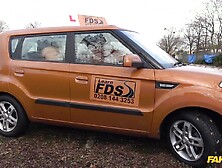 Naughty 3some Orgy In The Car