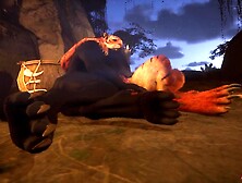 Chawn and Agon have some foreplay enjoyment