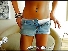 4K Tiny4K - Super tiny Kacey Jordan is pounded by big dick