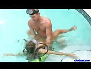 Couple Fucks In The Pool