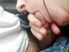 Public Car Blowjob and Sex,  Interrupted by Cops