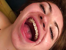 Fresh blonde Latina with small tits maturbates