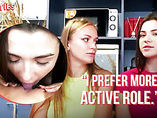 Ersties - Brunette Hayli Goes Down On Blonde Aislin Before Returning the Favor With a Strap On