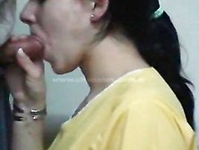 So Hot Latin Dark Brown Wife Engulf Pecker Until A Biggest Throat Spunk Fountain, Holy Fuck