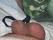 Step mom in red lingerie leaves step son room before he reveals his dick