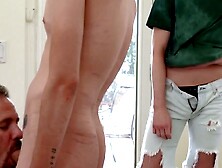 MINDBLOWING INCEST Ttriangle Stepdad,  Stepson Friend Share One HUGE Dick!