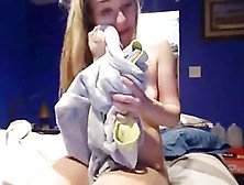 Blonde Girlfriend Being Her Boyfriend Bitch On Camera