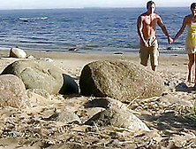 Hot Stud Fucking On The Beach