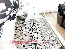 Since her husband traveled and my mom's friend wears semi-naked clothes and I like big tits and fat ass