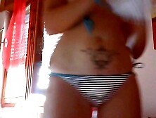 Your beautiful tanned mom puts her big ass on your face and squirts like a slut