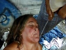 A group of lustful German ladies getting screwed by some hard jock outdoors