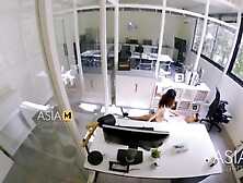 Security camera shoot secret sex in an office during lunch time- by Song Nan Yi- CUT