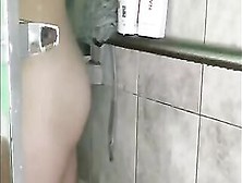 Small Blonde Teenie Into Shower