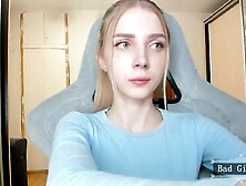 Super Cute Petite Skinny Blonde Teen Solo On Cam