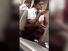 SEXY GIRL UPSKIRT IN TRAIN