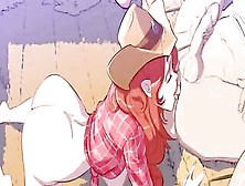 Cute Redhead Babe With Big Boobs Gets Anal Fucked Doggystyle