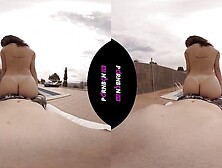 PORNBCN VR 4K Fucking the young neighbor in the virtual reality community pool Mia Navarro POV