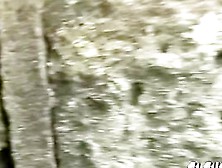 Public sharking event with amorous oriental tramp receiving surprising gift