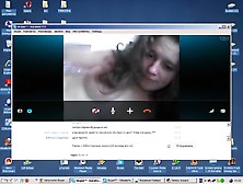 Crazy Amateur Record With Brunette,  Webcam Scenes 2