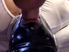 Dirty man with a large dick makes his slutty GF give him a deepthroat